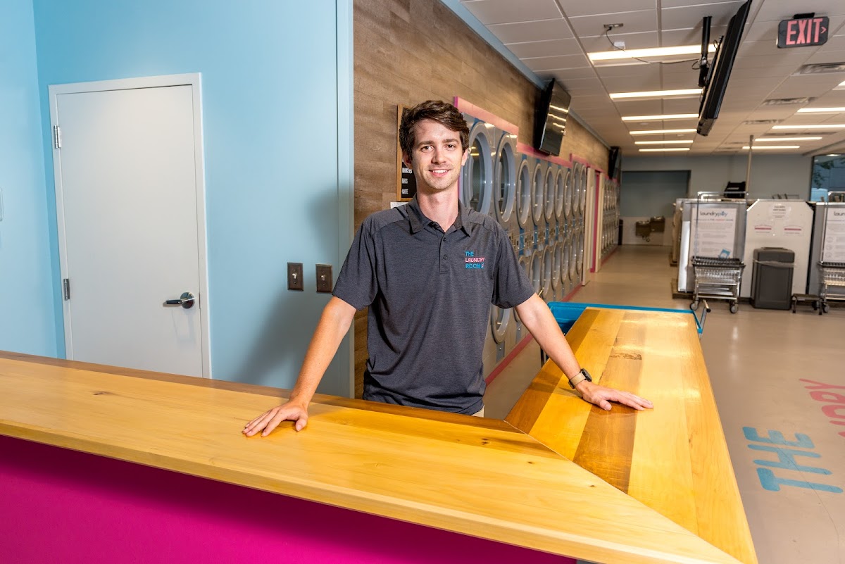 The Laundry Room laundromat interior in Charlotte, NC