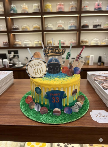 🏏 Hit a Boundary! The Ultimate Cricket Theme Cake for a 'Hello 40!' Celebration! post image