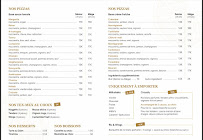 Menu L'atelier pizza Page 1