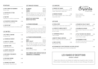 Menu By Donat | Restaurant Bar Snack | Métabief Page 1