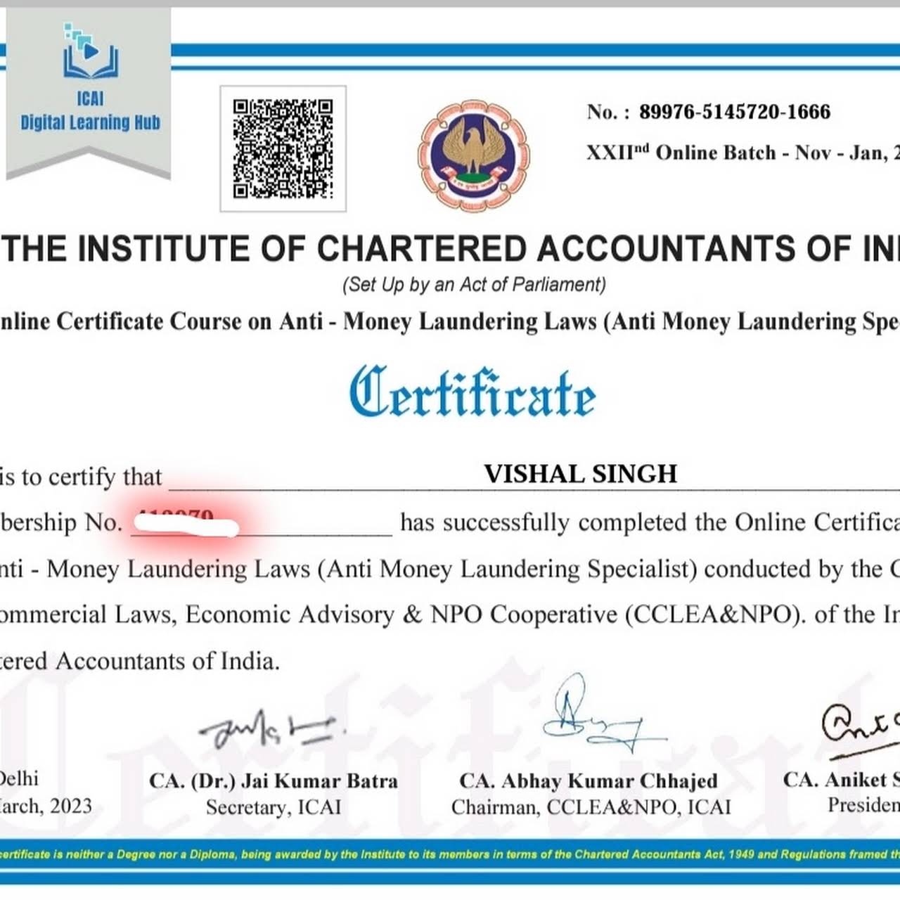 CA Vishal Singh Chartered Accountant > FCA,DISA(ICAI),DIRM(ICAI