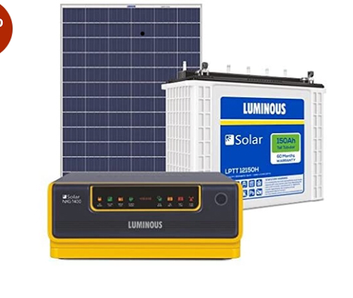 Luminous inverter Battery with solar inverter and solar panels post image