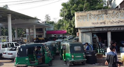 Photos of CNG filling station