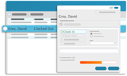 TimeClick - Time Clock Software - Visual