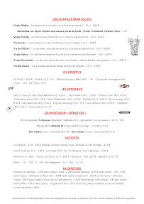 Menu Crazy Hall Restaurant et Bar Page 5