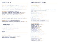 Menu LA VALLÉE - Hôtel Restaurant Page 4