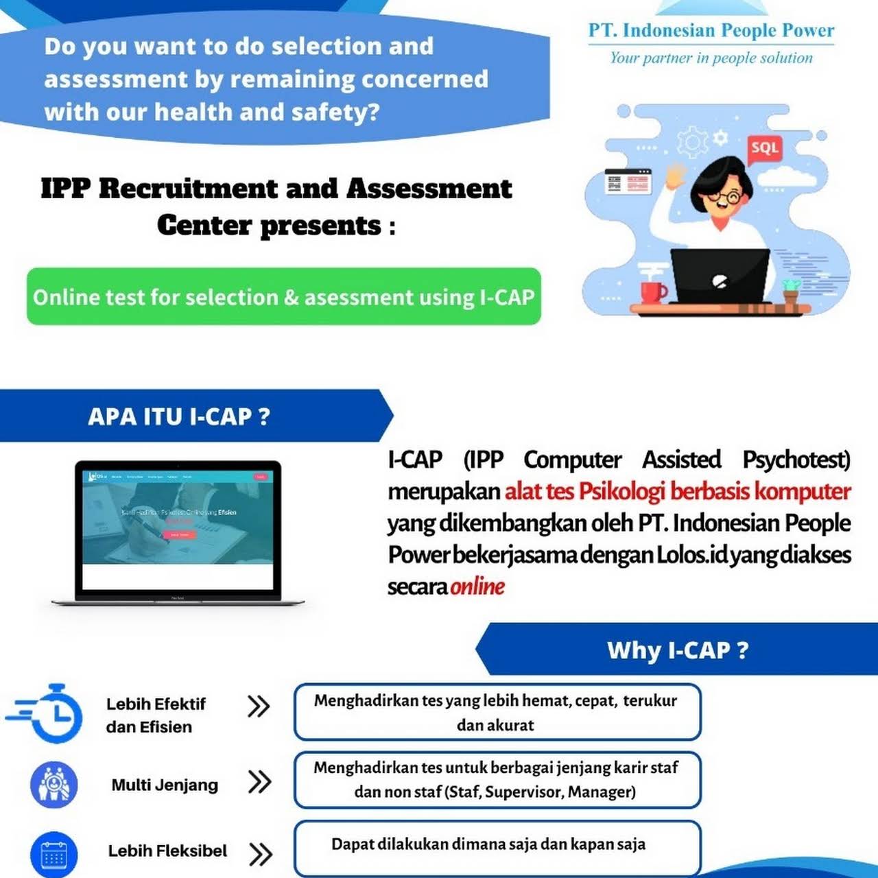 Pt Indonesian People Power Online Psikotest Assessment Center Learning Center Consulting Consultant