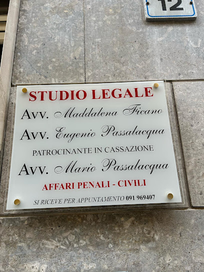 Avvocato Mario Passalacqua Avvocato Eugenio Passalacqua Avvocato Maddalena Ficano