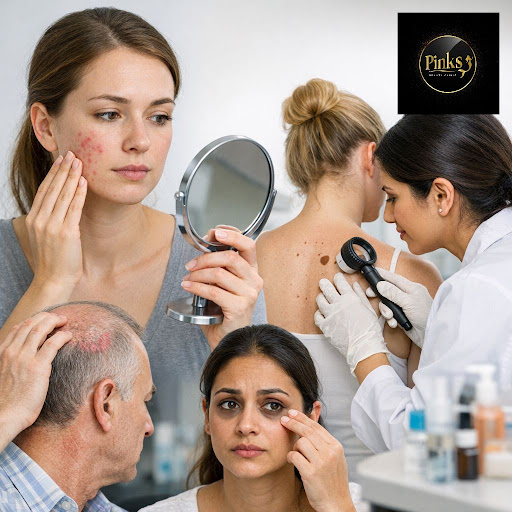 Are you worried about acne, dark spots, sudden rashes or hair fall that just won’t stop? At Pinks… post image
