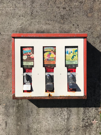 Mechanischer Strassen-Münz-Automat für Süßes