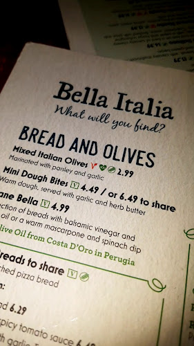 Bella Italia - Edinburgh Hanover Street Phone number