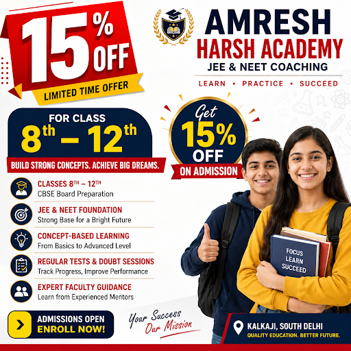 Visit Amresh Harsh Academy - JEE & NEET Coaching, DELHI post image
