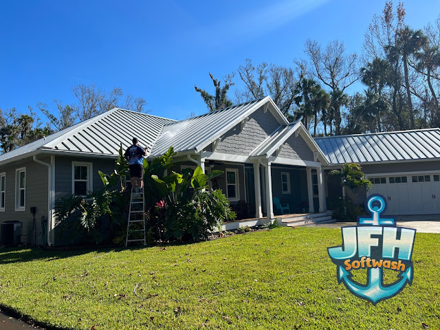 View of JFH SoftWash Roof and Exterior Cleaning located in  - Verified Pressure Washing Service near me.