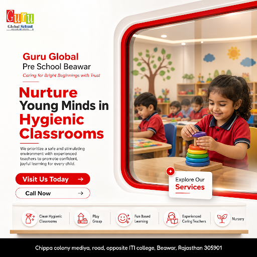 Guru Global Pre School Beawar offers fun-based learning environments where children enjoy learnin… post image