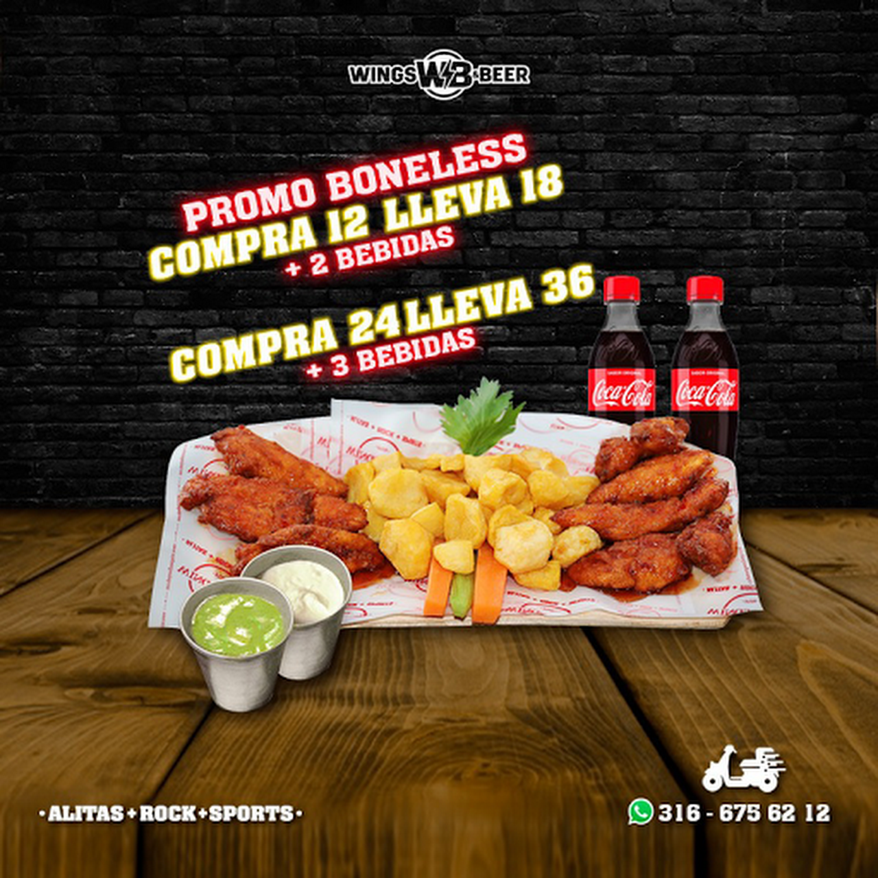 Wings & Beer Morelia | Alitas + Rock + Sports - Restaurante en Palmira