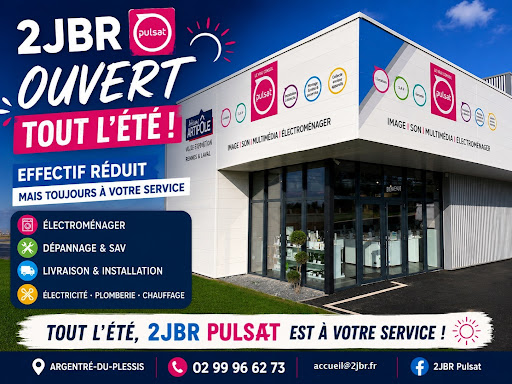 ☀️ 2JBR Pulsat reste ouvert tout l'été !

Même avec un effectif réduit pendant la période estivale, notre équipe reste mobilisée pour vous accueillir et vous accompagner.

Nous continuons à assurer :
🔹 La vente d'électroménager
🔹 Le dépannage & le SAV
🔹 La livraison et l'installation
🔹 Les travaux d'électricité, plomberie et chauffage

Merci de votre compréhension si certains délais sont légèrement allongés durant cette période.

📍 Tout l'été, 2JBR Pulsat est à votre service !