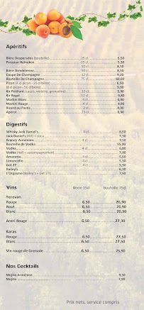 Menu Restaurant ANI Page 2