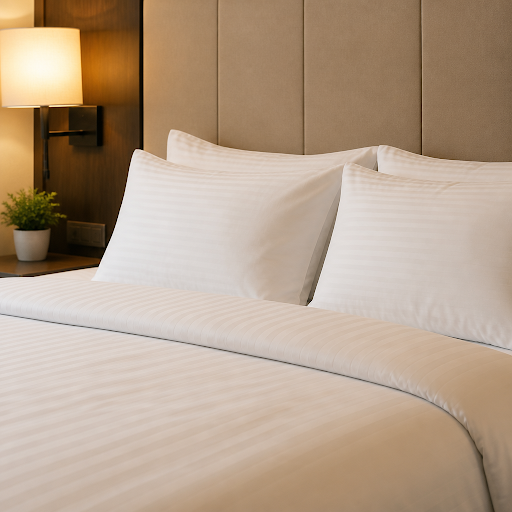 A peaceful night’s sleep starts with the right bedding. At Hotel Radhey Inn in Vatva GIDC, Ahmeda…