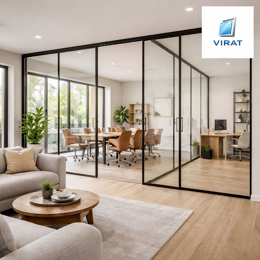 Transform your home or office with smart, stylish glass partitions from Virat Luxury glass & alum… post image