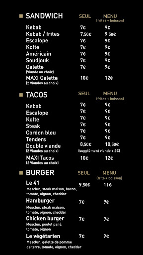Photo 1 - Le 41 Montélimar Kebab Tacos Burger