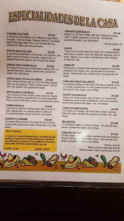 Photos of Cuzamil Restaurante Mexicano