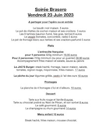 Menu Juste à Coté Page 5