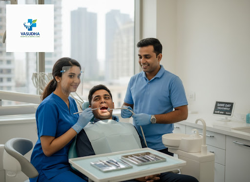 Severe toothache, broken tooth, swelling or bleeding gums? At Vasudha Hospital and Dental Clinic… post image