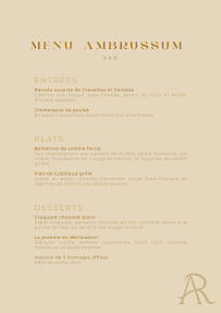 Menu L’Ambrussum - Restaurant bistronomique à Villetelle Page 2