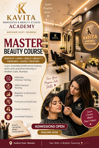 Master Beauty Course at Kavita Makeover & Beauty Studio, Andheri East, Mumbai ✨ post image