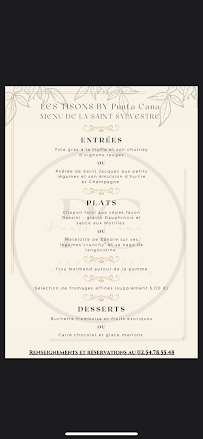 Menu Les Tisons by Punta Cana Page 2