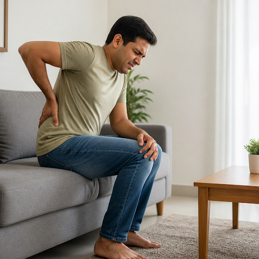 Pain shooting from your lower back to your leg, burning or tingling in the thigh or calf, or numb…
