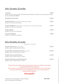 Menu Ô Petit Délice Page 1