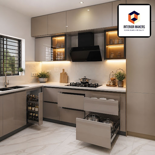 Looking to upgrade your kitchen into a stylish, clutter-free space? Interior Makers Co. in Chirag… post image