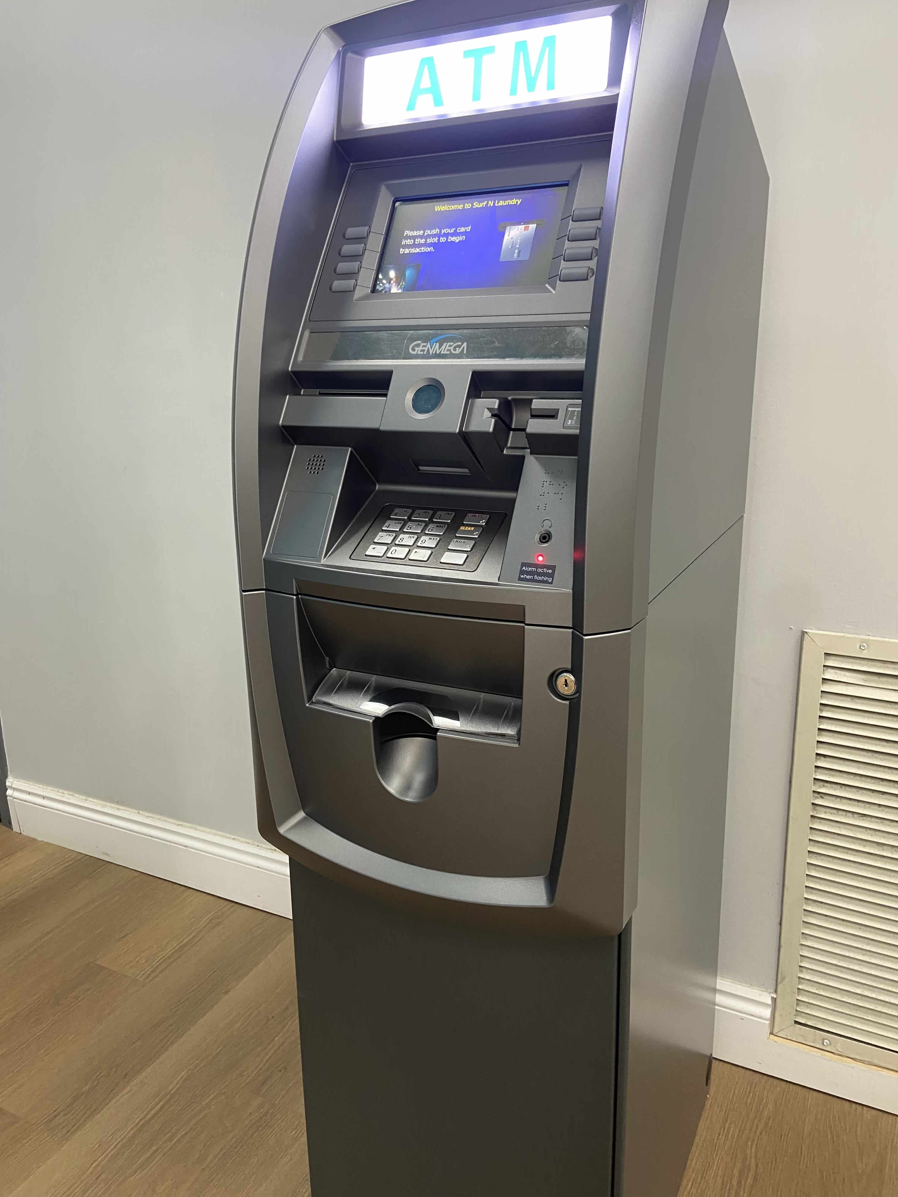Surf -N- Laundry laundromat interior in Pensacola, FL