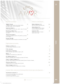 Menu Coco Amor - Restaurant - Montpellier Page 3