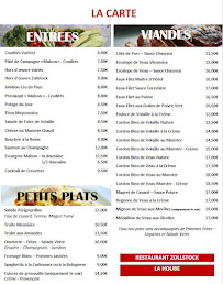 Menu Restaurant Zollstock Page 2