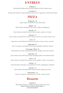 Menu Restaurant Villa Murat Page 1