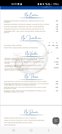 Menu Bistronomique l'Atlantique Page 3