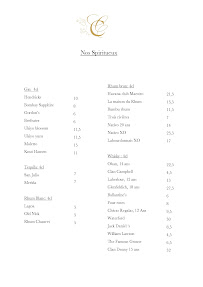 Menu Le Jardin des Mirabelles Page 3