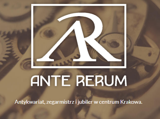 ANTE RERUM Dzierwa i Urbański - Zegarmistrz i Złotnik - naprawa biżuterii i zegarków wymiana tarcz, Author: ANTE RERUM Dzierwa i Urbański - Zegarmistrz i Złotnik - naprawa biżuterii i zegarków wymiana tarcz