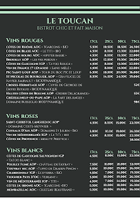Menu Restaurant Le Toucan - Bistrot chic et fait maison Saint-Germain-en-Laye Page 11