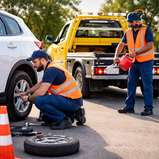 Stuck with a flat tire or low fuel in the middle of Andheri traffic? Towing Service 24 hours is h… post image