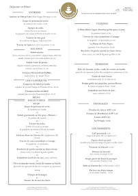 Menu Restaurant Excelsior Page 2