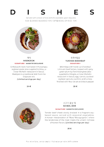 Menu MA-SHI-TA Page 1