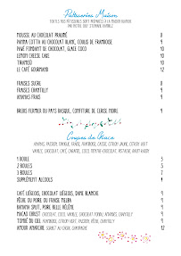 Menu La Maison Blanche Page 6
