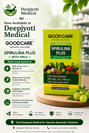 This plant-based nutritional supplement combines **Spirulina and Amla**, providing natural suppor… post image