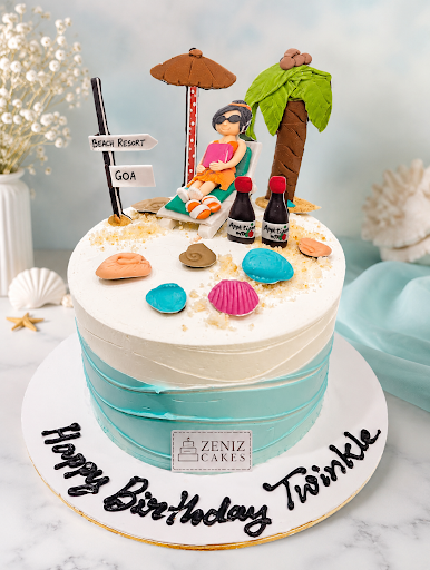 🏖️ Escape to Paradise with Custom Cakes by Zeniz Cakes! 🌊 post image