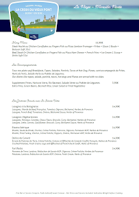 Menu La Plage - Marvilla Parks Page 10
