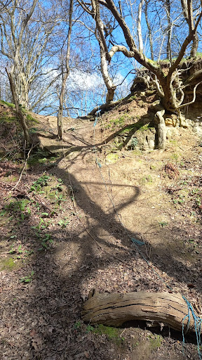Natural climbing wall