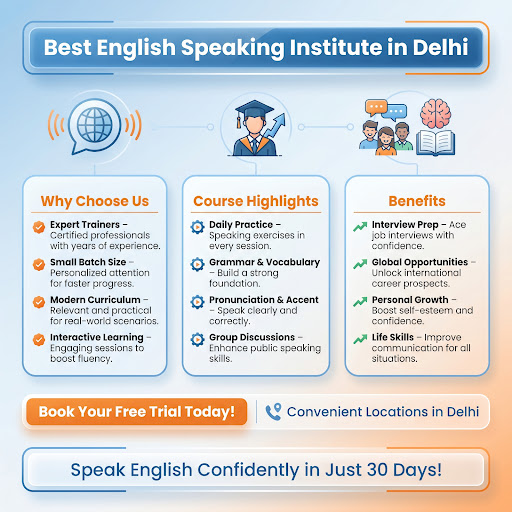 Struggling to speak English confidently in New Delhi? 🗣️ Finding the right English speaking insti… post image